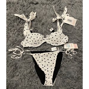 NWT Dippin Daisys Polka Dot Bikini Set